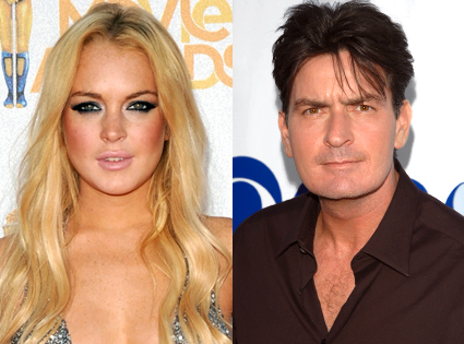 Lindsay Lohan, Charlie Sheen Lindsay Lohan, Charlie Sheen